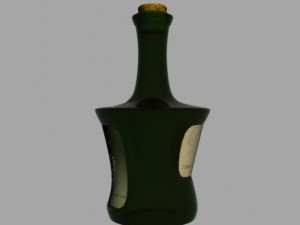 wine bottle 3D Model