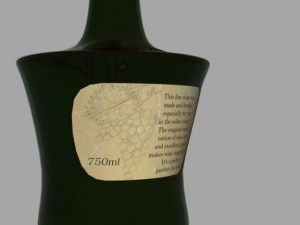 wine bottle 3D Model