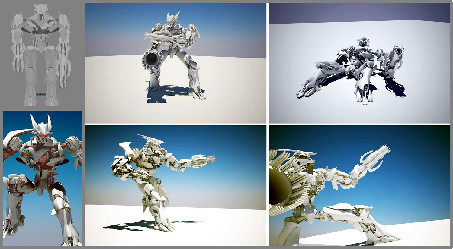 robot 3D Model .c4d .max .obj .3ds .fbx .stl .blend 