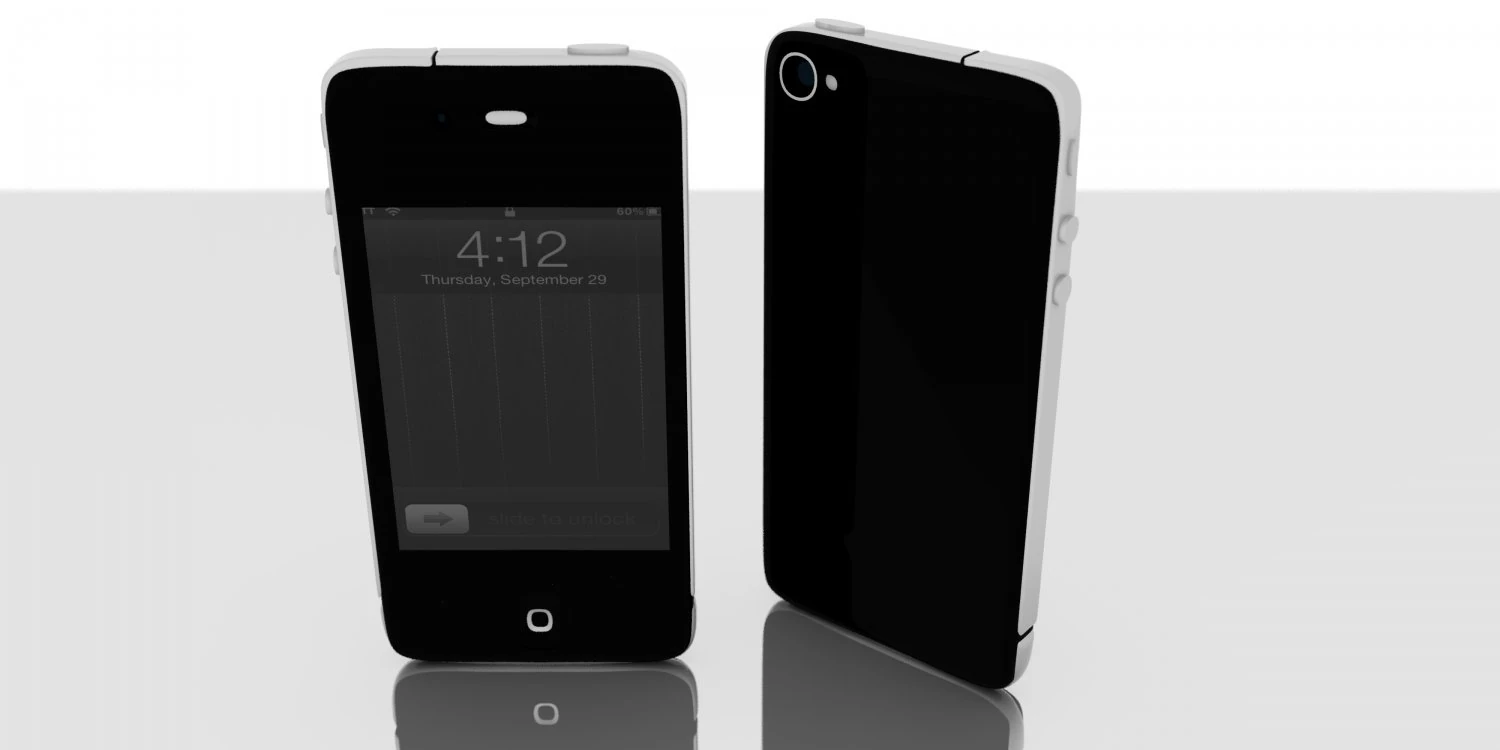 iphone 4 3D Model .c4d .max .obj .3ds .fbx .stl .blend 