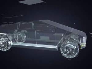 Tesla siber kamyon 3D Model