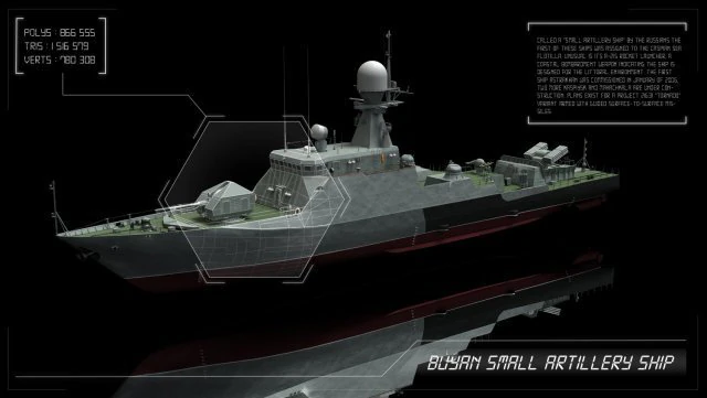 21630 buyan small artillery ship 3D Model .c4d .max .obj .3ds .fbx .stl .blend