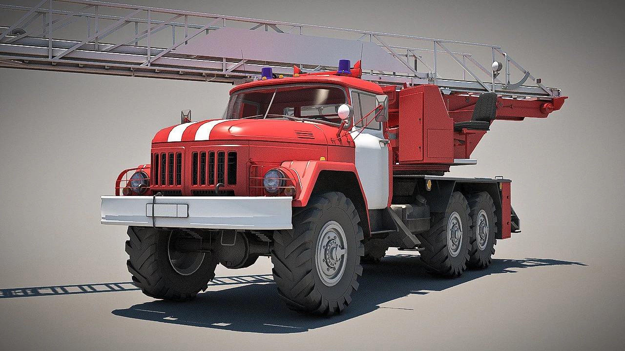 carro de bombeiros Modelo 3D .c4d .max .obj .3ds .fbx .stl .blend 