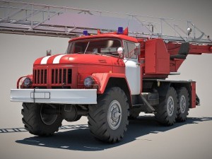 fire car 3D Model
