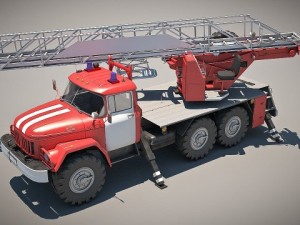 fire car 3D Model