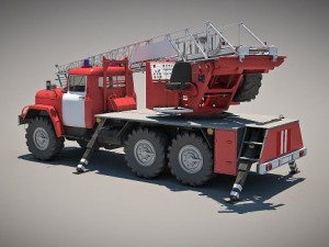 fire car 3D Model