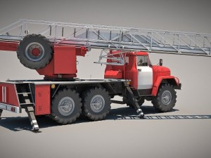 fire car 3D Model