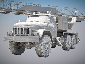 fire car 3D Model
