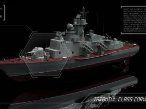 tarantul sınıfı korvetler 3D Model