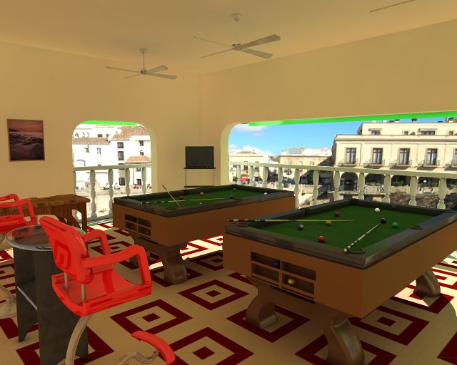 billiard alley set 3D-Modell .c4d .max .obj .3ds .fbx .stl .blend 