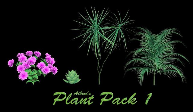 plant pack 1 3D Model .c4d .max .obj .3ds .fbx .stl .blend 