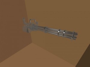 minigun Modèle 3D