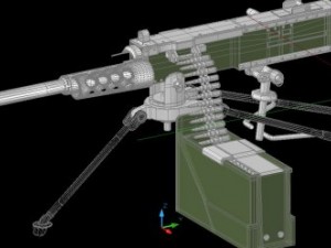 minigun Modèle 3D