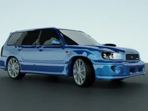 subaru forester 2004 sti 3D Модель