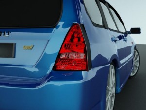 subaru forester 2004 sti 3D मॉडल