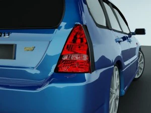 subaru forester 2004 sti 3D Model