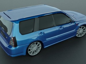 subaru forester 2004 sti 3D मॉडल