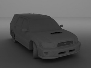 subaru forester 2004 sti 3D मॉडल