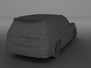 subaru forester 2004 sti 3D मॉडल