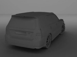 subaru forester 2004 sti 3D Model