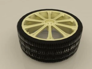 휠 스바루 sti 3D 모델