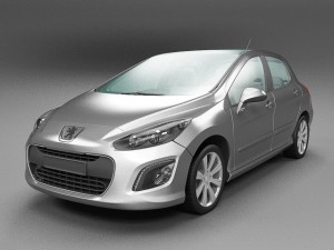 peugeot 308 3D Модель