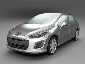 Пежо 308 3D Модель