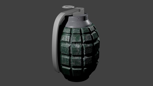 fragmentation grenade 3Dモデル .c4d .max .obj .3ds .fbx .stl .blend 