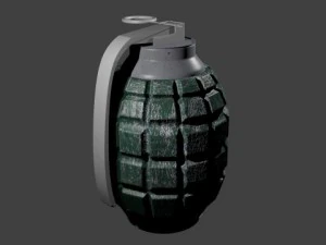 granata a frammentazione Modello 3D