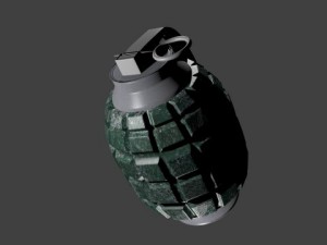 fragmentation grenade 3Dモデル