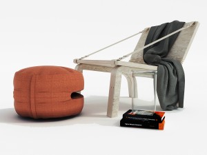 dango armchair Modelo 3D