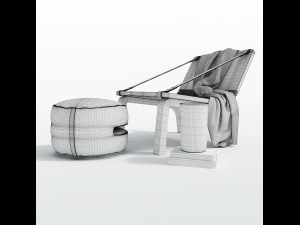 dango armchair Modelo 3D