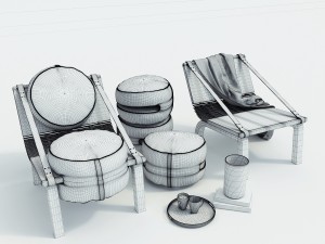 dango armchair Modelo 3D