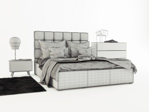 bed boconcept mezzo Modello 3D