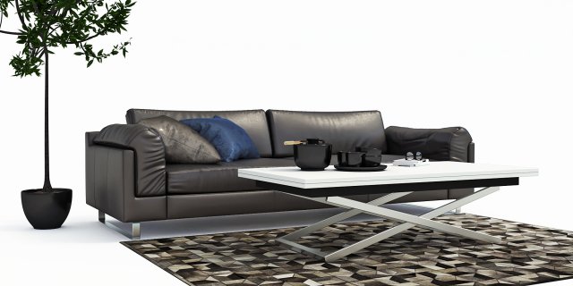 boconcept indivi2 sofa Model 3D .c4d .max .obj .3ds .fbx .stl .blend 
