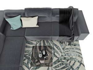 boconcept hampton corner sofa in fabric 3D Model