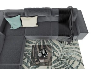 boconcept hampton corner sofa in fabric 3D Model