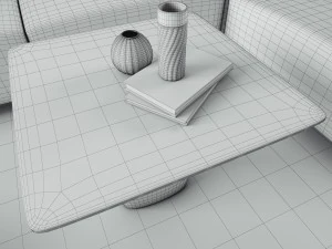 boconcept hampton corner sofa in fabric 3D Model