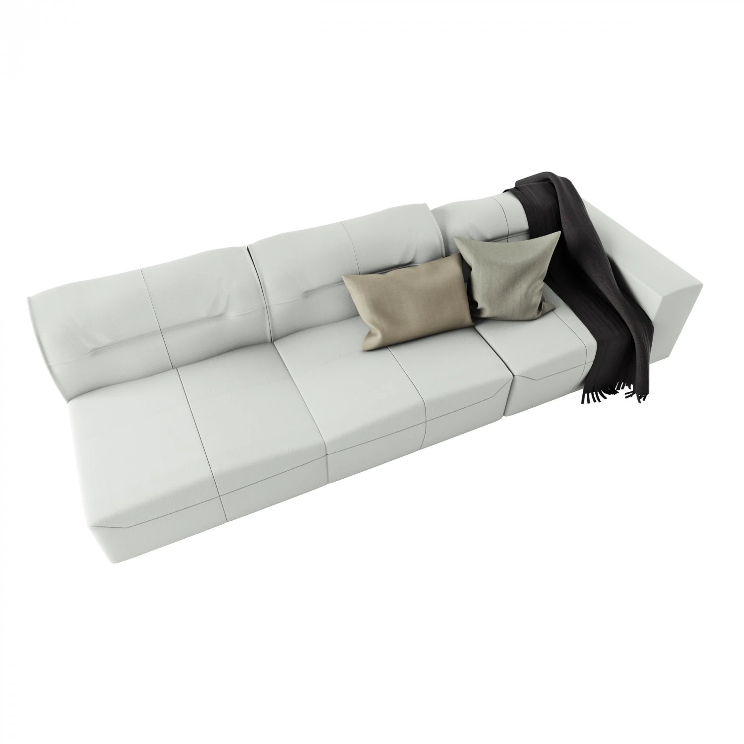 boconcept hampton sofa in leather 3D Model .c4d .max .obj .3ds .fbx .stl .blend 