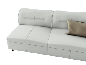 boconcept hampton sofa in leather 3D Model