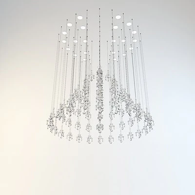 chandelier windfall 3D Model .c4d .max .obj .3ds .fbx .stl .blend 