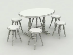 table stool 3D Model