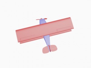 a sport airplane Model 3D
