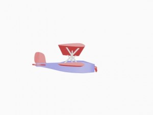a sport airplane 3D Model