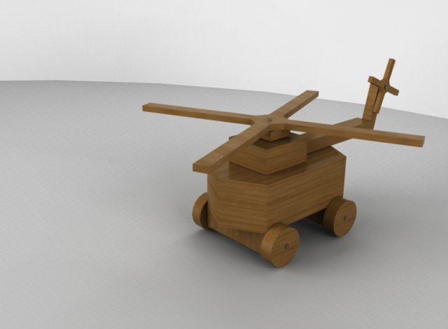 helicopter 3D Model .c4d .max .obj .3ds .fbx .stl .blend 