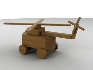 helikopter Model 3D