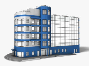 Офісна будівля 001 3D Модель