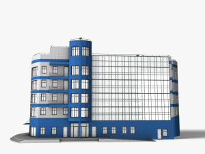 Office Building 001 3D Model