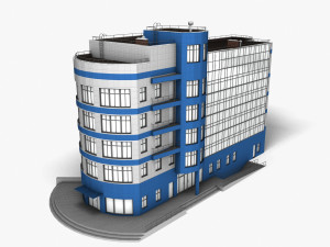 Office Building 001 3D मॉडल