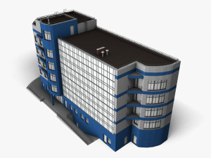 Office Building 001 3D मॉडल